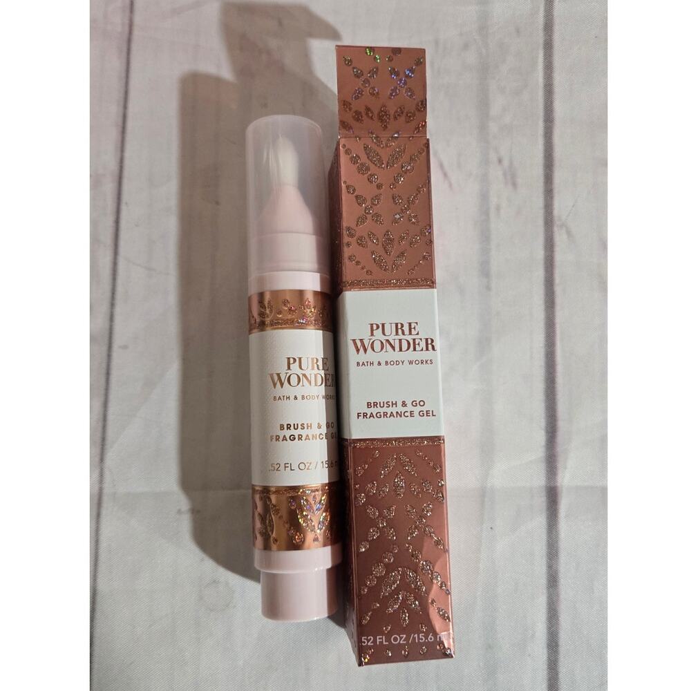 NEW! Bath & Body Works Pure Wonder Brush Go Fragrance Gel Perfume